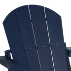 Westintrends Outdoor Folding HDPE Adirondack Chair, Patio Seat, Weather Resistant, Dark Brown