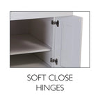 Design House Brookings Ready to Assemble Wood Shaker 2-Door and 2-Drawer Kitchen Base Cabinet (48 x 34.5 x 24), Sherwin Williams? White