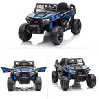 TOBBI 12V Kids Electric off-Road UTV Truck Car Battery Powered Ride on Toys for Girls with LED Headlights, Music, Horn