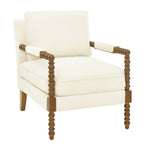 Pioneer Woman Harper Spindle Accent Chair, Jade Fabric Upholstery