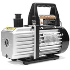 AC Repair Complete Set Vacuum Pump HVAC A/C Refrigeration Manifold Gauge R134 Tap & Leak Detector Carrying Bag
