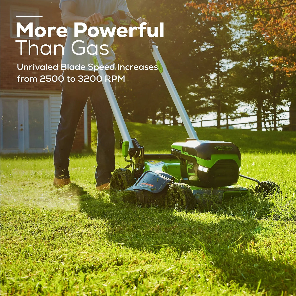 Greenworks 60V 21" Cordless Brushless Lawn Mower with 5.0Ah Battery & Charger