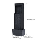 Teamson Home 37.99" Athena Outdoor Solar Powered Water Fountain
