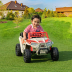 TOBBI 12V Kids Electric off-Road UTV Truck Car Battery Powered Ride on Toys for Girls with LED Headlights, Music, Horn