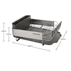 Kitchenaid Stainless Steel Wrap Compact Dish Rack in Satin Gray