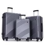 Tripcomp Luggage 3 Piece Set,Suitcase with Spinner Wheels Hardside Lightweight Luggage 20in24in28in.(Blue)