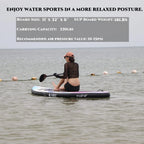 AISUNSS Inflatable Stand Up Paddle Board, 11ft Fishing Paddle Board with SUP Accessories