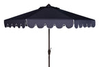 Safavieh Venice 9' Market Crank Tilt Patio Umbrella, Navy/White