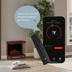 Modern Ember 24-in 3-Sided Freestanding Electric Stove in Black ME-24-3SD-BLK
