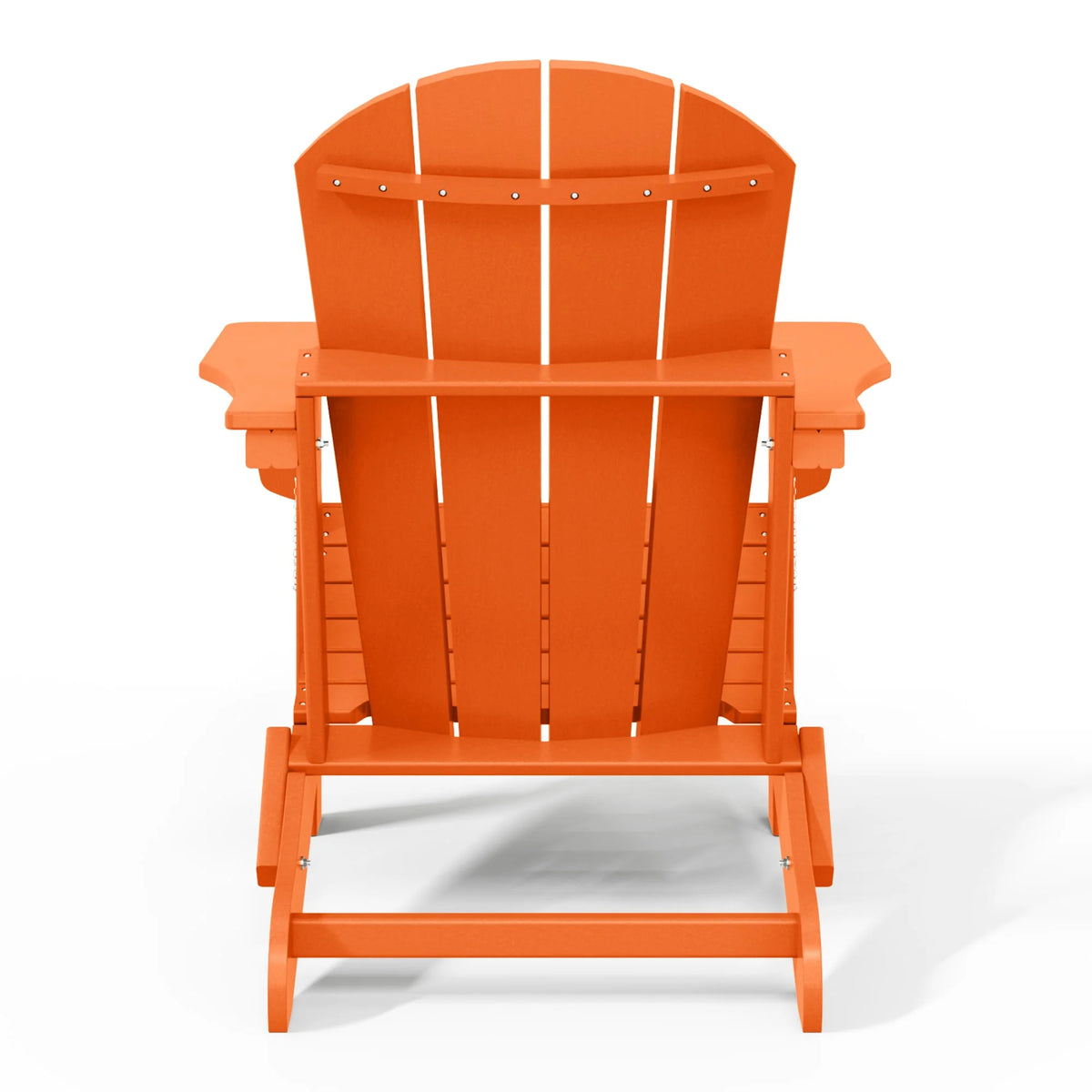 Westintrends Outdoor Folding HDPE Adirondack Chair, Patio Seat, Weather Resistant, Dark Brown
