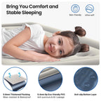 Premium Queen Size Air Mattress 18" Elevated Airbed with Built-in Pump Camping