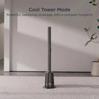 Shark TurboBlade Fan XL �� Ultra-Customizable Bladeless Tower, Pivots, Twists, Oscillates 180��, TF200, Charcoal