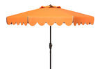 Safavieh Venice 9' Market Crank Tilt Patio Umbrella, Navy/White