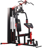 Fitvids LX750 Home Gym System Workout Station with 330 Lbs of Resistance, 122.5 Lbs Weight Stack, One Station, Comes with Installation Instruction Video, Ships in 5 Boxes
