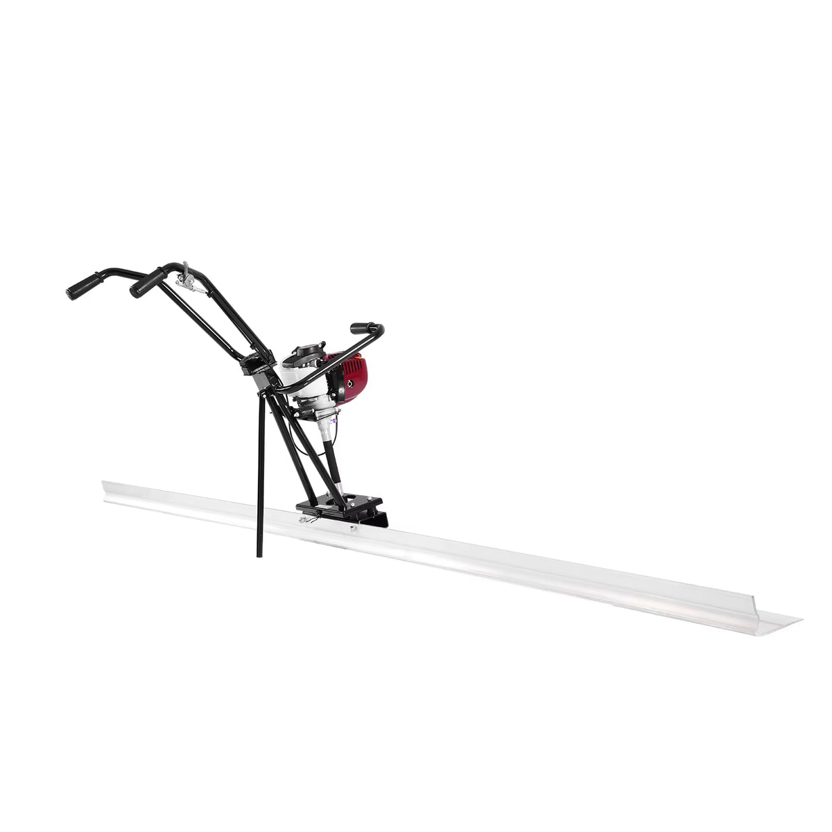 KFFKFF Concrete Power Screed with 4 ft Aluminum Board, Cement Finishing Vibrating Motor, Adjustable Handles, and 6500RPM Efficiency