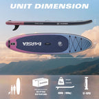 MSEASFREE 10' Inflatable Stand up Paddle Board,with Premium SUP Paddle Board Accessories,Non-Slip Comfort Deck for Youth & Adults
