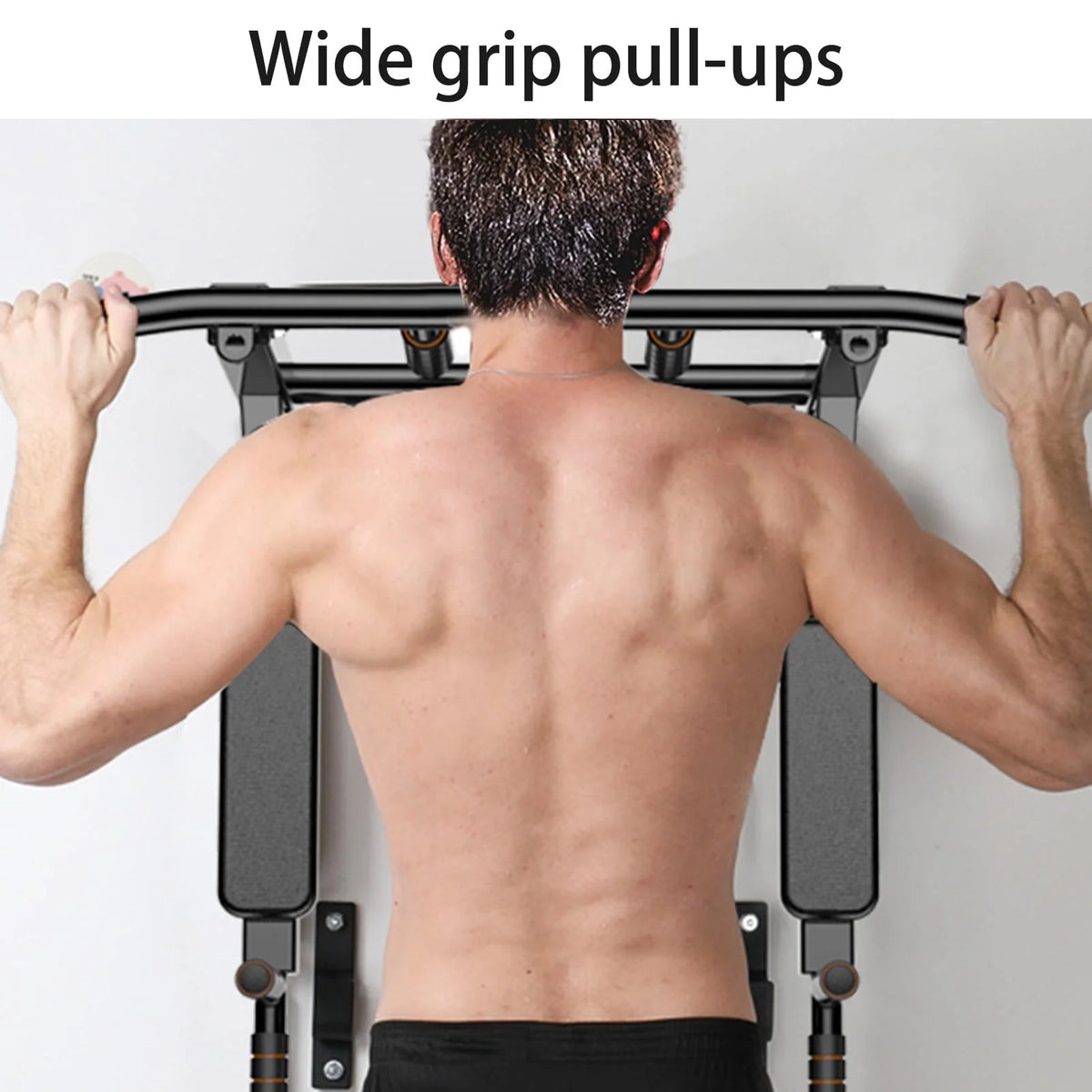 Dual-Use Wall-Mounted Pull-up Bar for Home Gym Strength Training Equipment Chin Up Steel Bar