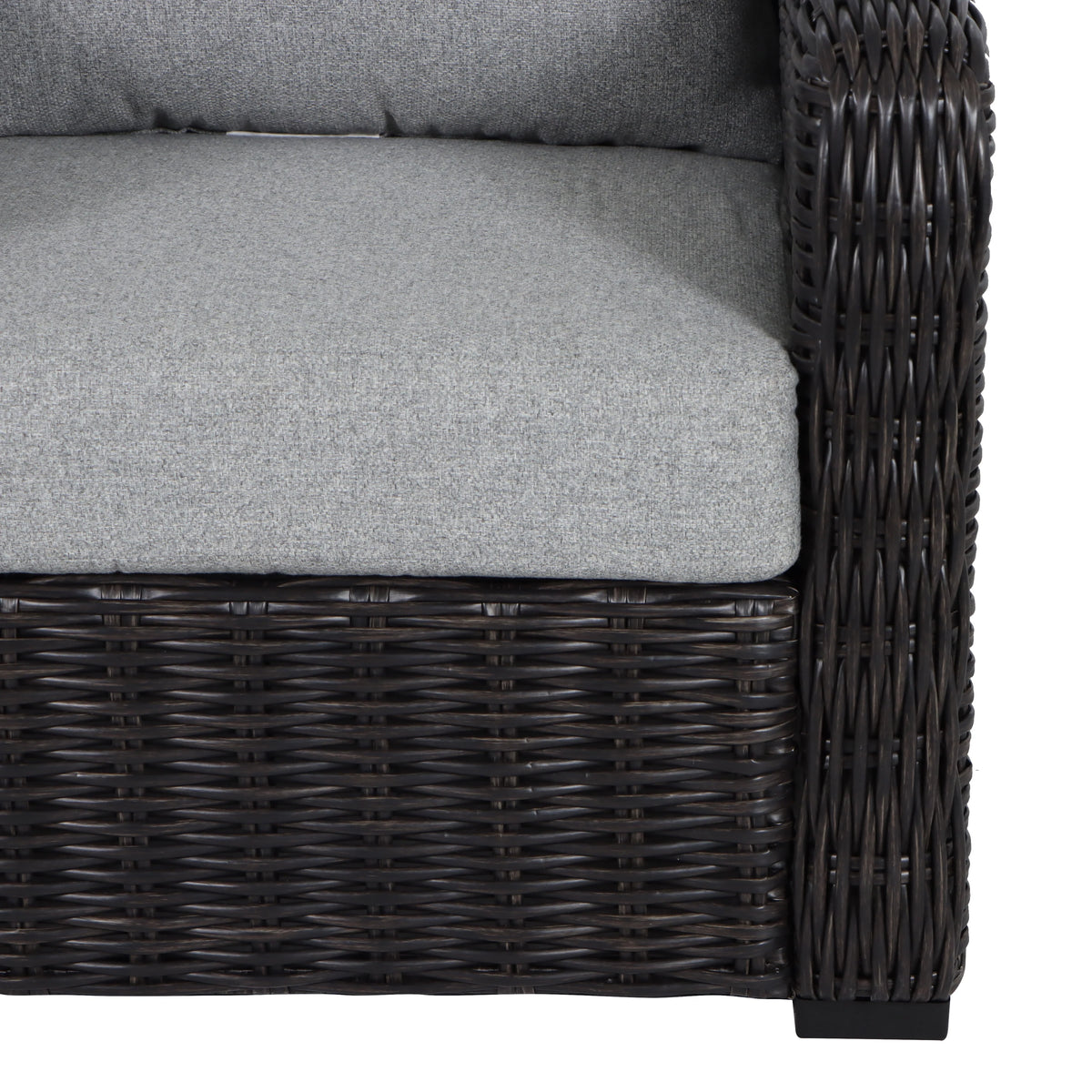 Better Homes & Gardens Bellamy  2-Pack Outdoor Wicker Club Lounge Patio Chairs, Dark Brown