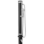 Bestway SolarFlow Outdoor Shower 2gal/8L: Oversized Shower Head and Stand, Easy Installation, & Adjustable Water Flow. Experience the ultimate convenience.