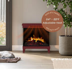 Modern Ember 24-in 3-Sided Freestanding Electric Stove in Black ME-24-3SD-BLK