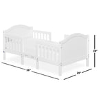 Dream On Me Portland 3 in 1 convertible Toddler Bed, Steel Grey