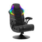 X Rocker Nemesis RGB Pedestal Gaming Chair, Black Mesh, 31.89" 26.97" 40.94"