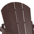 Westintrends Outdoor Folding HDPE Adirondack Chair, Patio Seat, Weather Resistant, Dark Brown