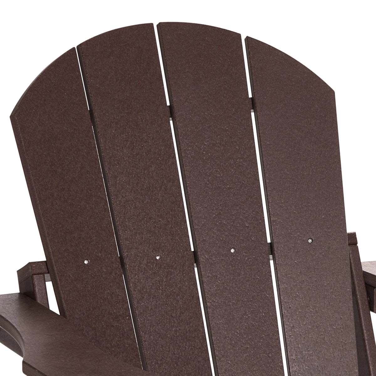 Westintrends Outdoor Folding HDPE Adirondack Chair, Patio Seat, Weather Resistant, Dark Brown