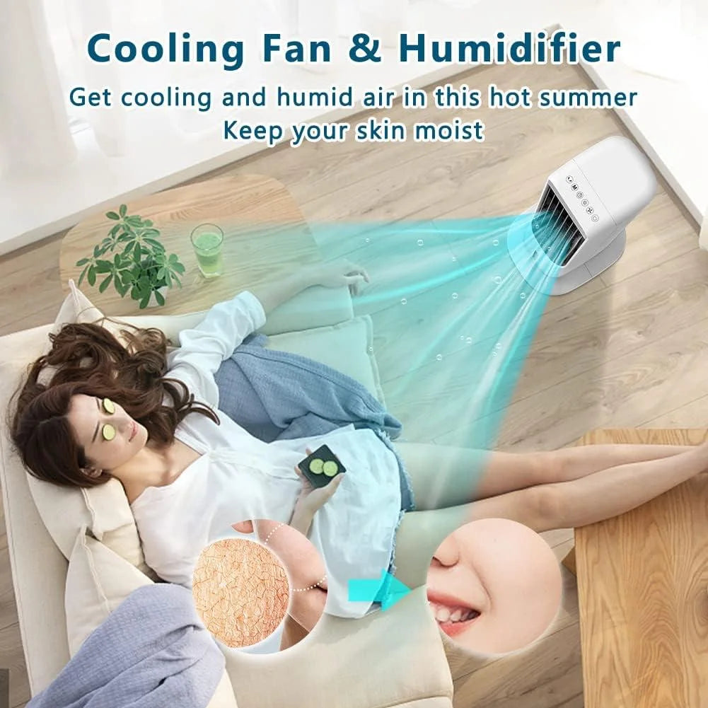 LifePlus Evaporative Air Cooler Tower Fan Portable Air Conditioners Indoor 3-in-1 Humidifier 41.5"
