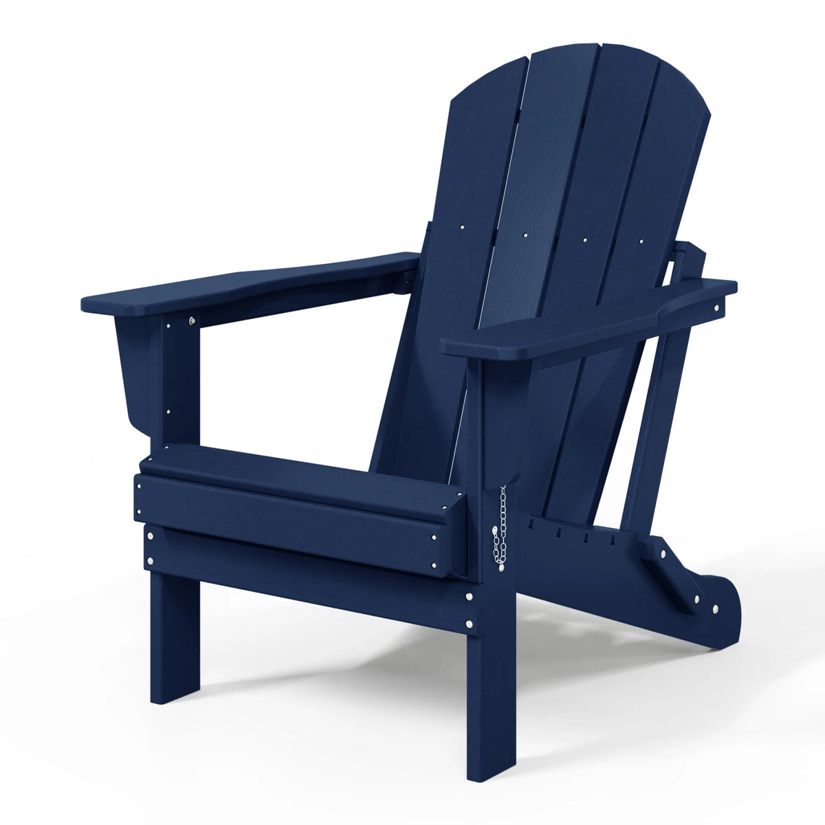 Westintrends Outdoor Folding HDPE Adirondack Chair, Patio Seat, Weather Resistant, Dark Brown