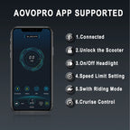AOVOPRO ES80 350W 8.5' Foldable Electric Scooter for Adults, 21 Miles Range