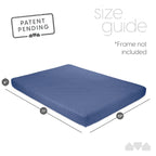 Milliard Memory Foam Futon Mattress - Full Size (Frame Not Included) (Black), 71"52"x6"