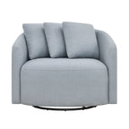 Beautiful Drew Accent Chair by Drew Barrymore, Cream Boucle
