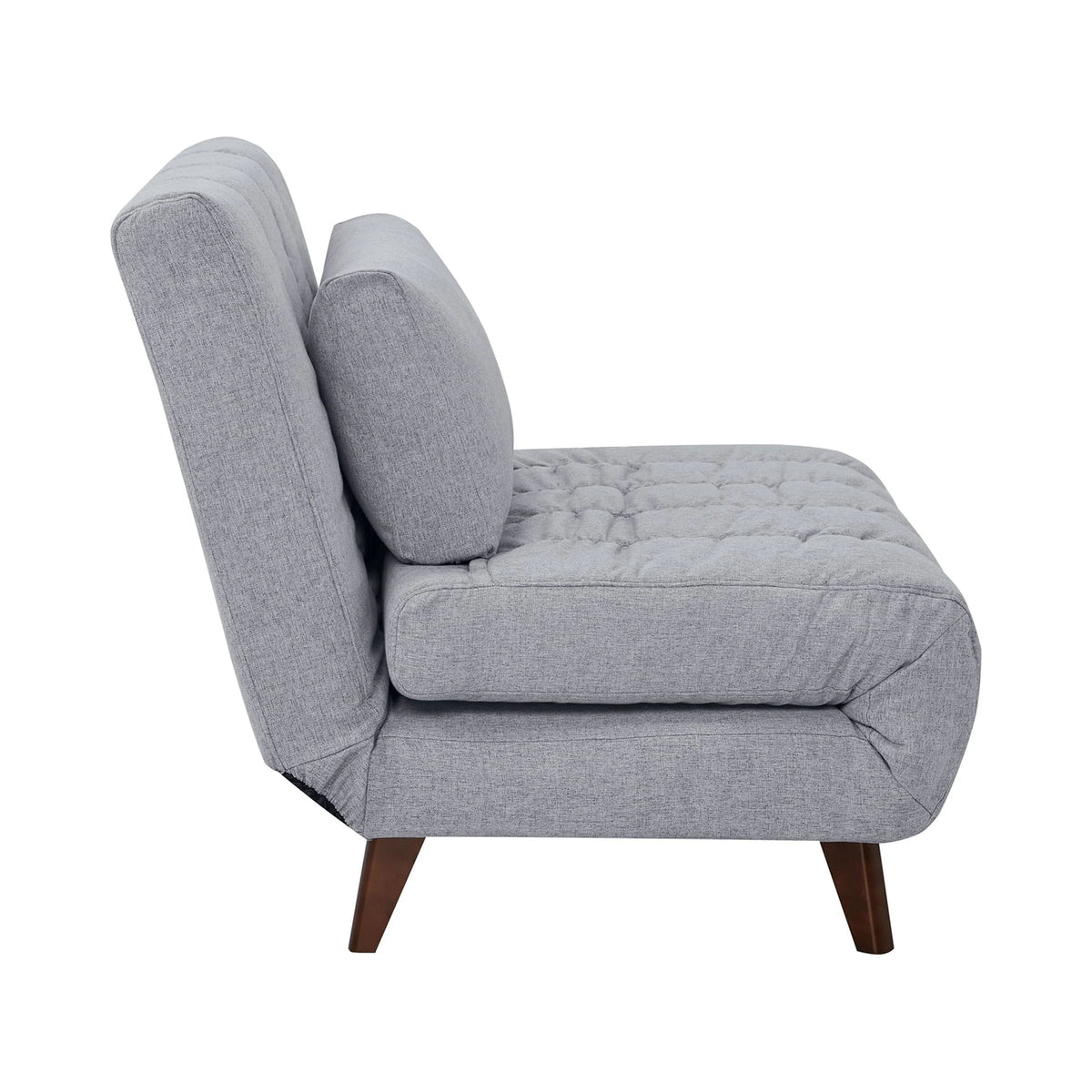 A&D Home Springfield Polyester Convertible Futon Chair, Yellow