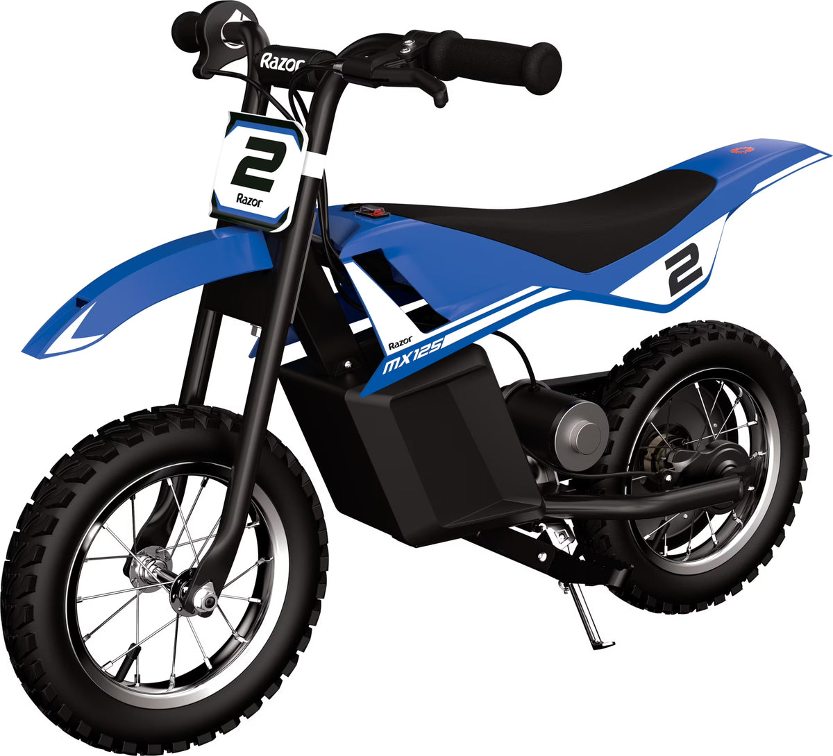 Razor Dirt Rocket MX125 Electric-Powered Dirt Bike - Black with Decal Included, for Child 5+
