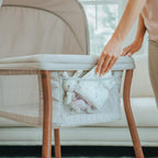 Chicco LullaGo Anywhere LE Portable Bedside Bassinet with Removable Canopy - Serene (Beige). New