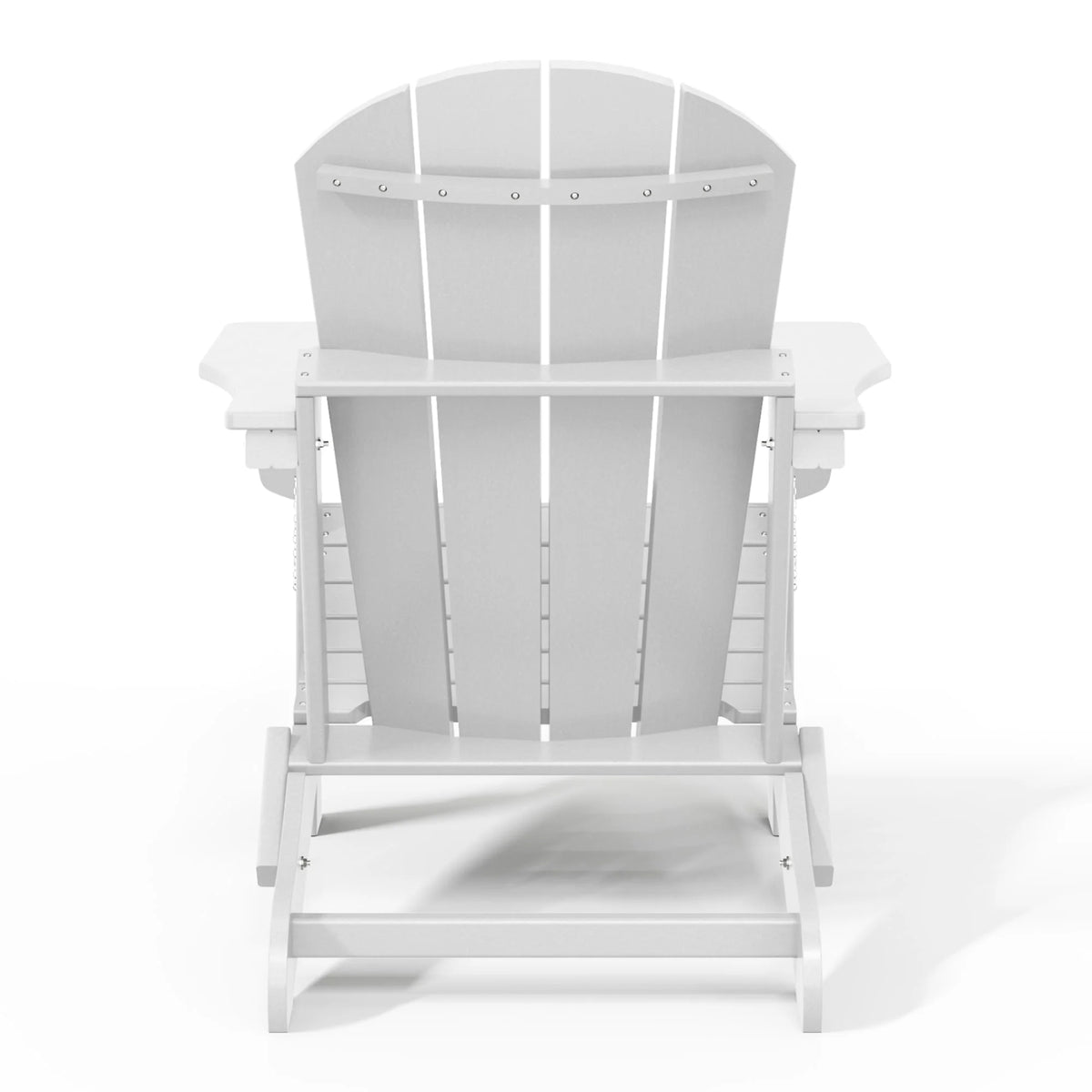 Westintrends Outdoor Folding HDPE Adirondack Chair, Patio Seat, Weather Resistant, Dark Brown