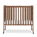 Delta Children Lee Portable Folding Mini Crib with 1.5-Inch Mattress - Greenguard Gold Certified, Bianca White