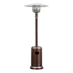 Costway 50000 BTU Propane Patio Heater Standing Steel with Wheels Grey