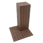 44PCS Plastic Interlocking Deck Tiles,Patio Deck Tiles,12"x12" Square Waterproof Outdoor