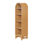 Better Homes & Gardens Juliet Narrow Arch Bookcase, Rich Black and Light Honey