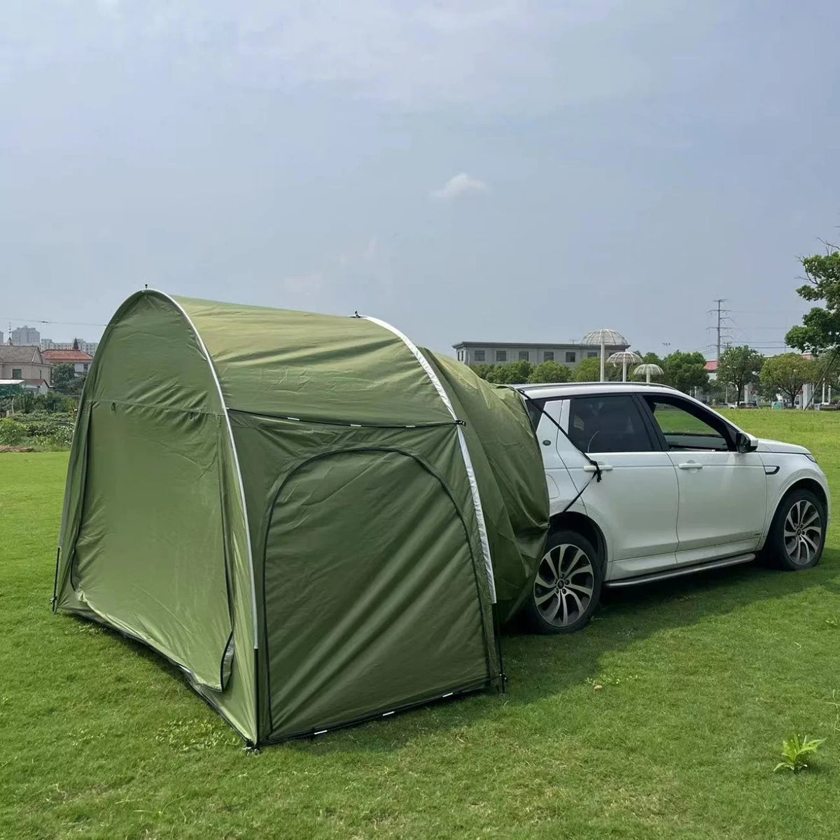 Outdoor Portable SUV Camping Tent Car Arch Rear Camping Bike Tent with Three Doors for 2 Persons