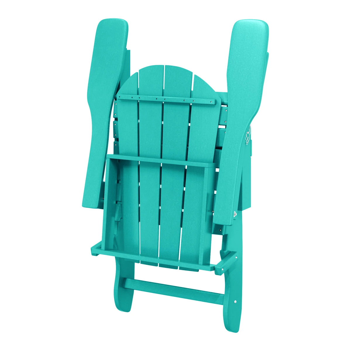 Westintrends Outdoor Folding HDPE Adirondack Chair, Patio Seat, Weather Resistant, Dark Brown