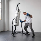 Everlast Single Station Heavy-Duty Punching Bag Stand, Powder-Coated Steel, 100 lb Capacity, Black