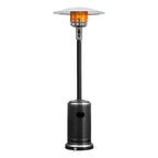 Costway 50000 BTU Propane Patio Heater Standing Steel with Wheels Grey