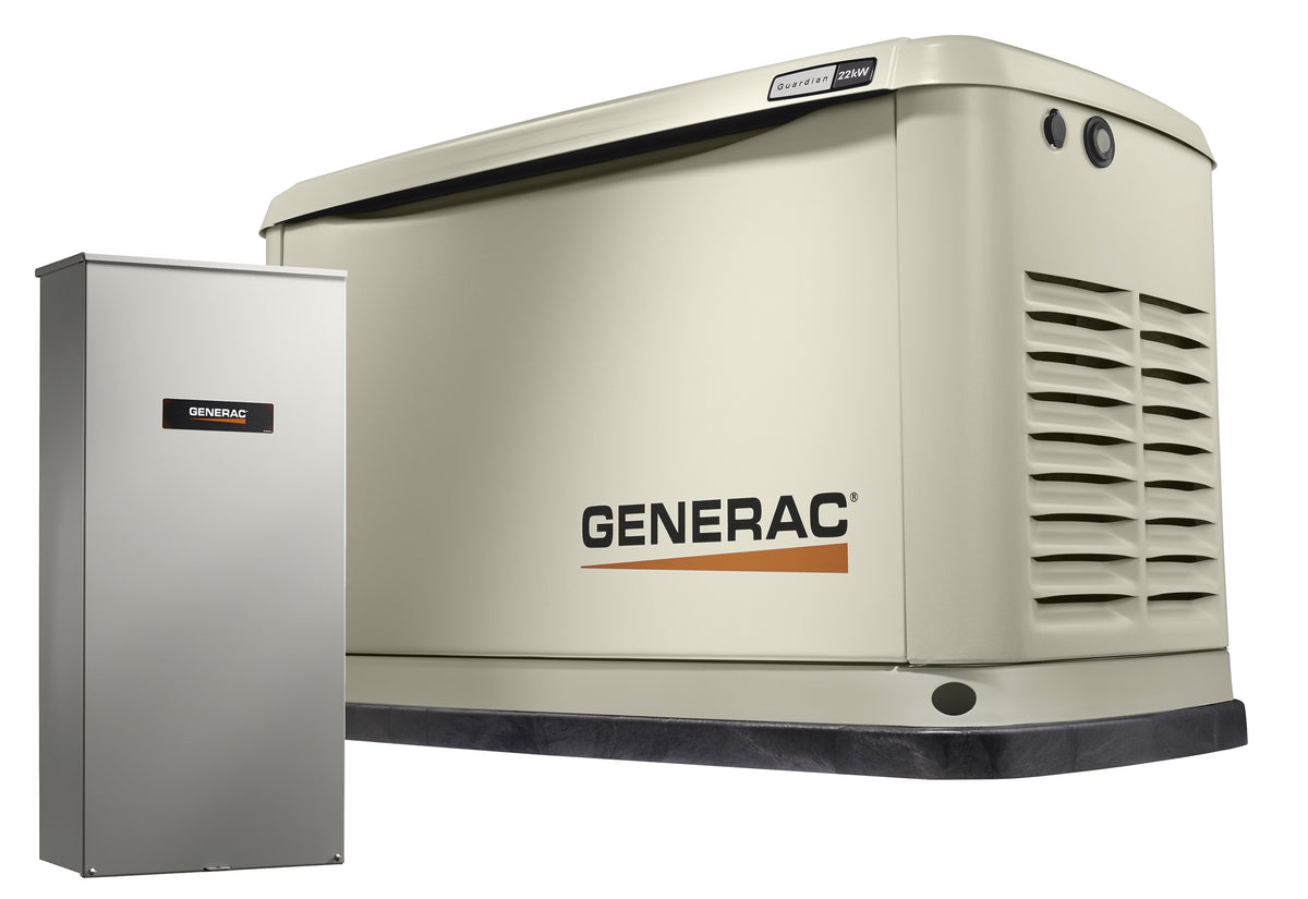 Generac Guardian 14kW Push Button Start House Generator, CO Shut-Off