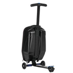 Advwin Scooter Luggage for Kids & Adults, Hardside Ride on Suitcase for Kids Ages 4-15 Multifunctional Lightweight Foldable Carry on Luggage with Wheels Ride on for Children Teenagers, Pink