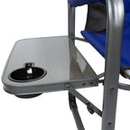 Ozark Trail Camping Director Chair XXL, Blue, Adult, 10lbs