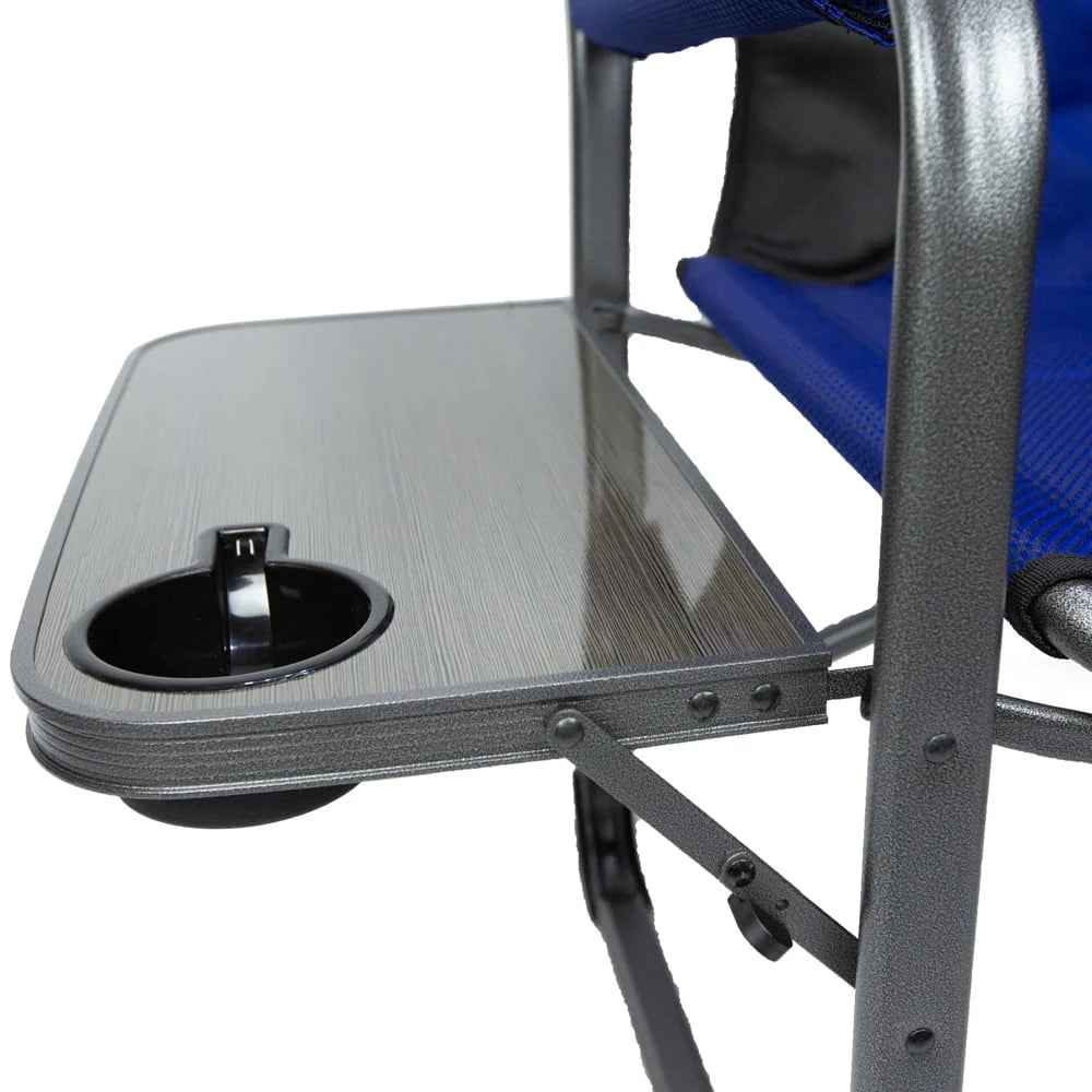 Ozark Trail Camping Director Chair XXL, Blue, Adult, 10lbs