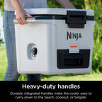 Ninja FrostVault 30qt Hard Cooler with Dry Zone, Ice Chest Cooler, White, FB131WH